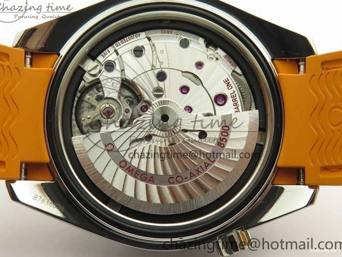 0317 Planet Ocean Professional Orange Bezel 42mm 1:1 VSF Best Edition on Orange Rubber Strap A8500 Super Clone Original 7947